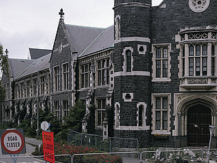 South façade, Peterborough Centre, Christchurch