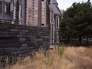 East façade, Christchurch Cathedral