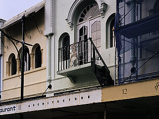 East façade, New Regent Street, Christchurch